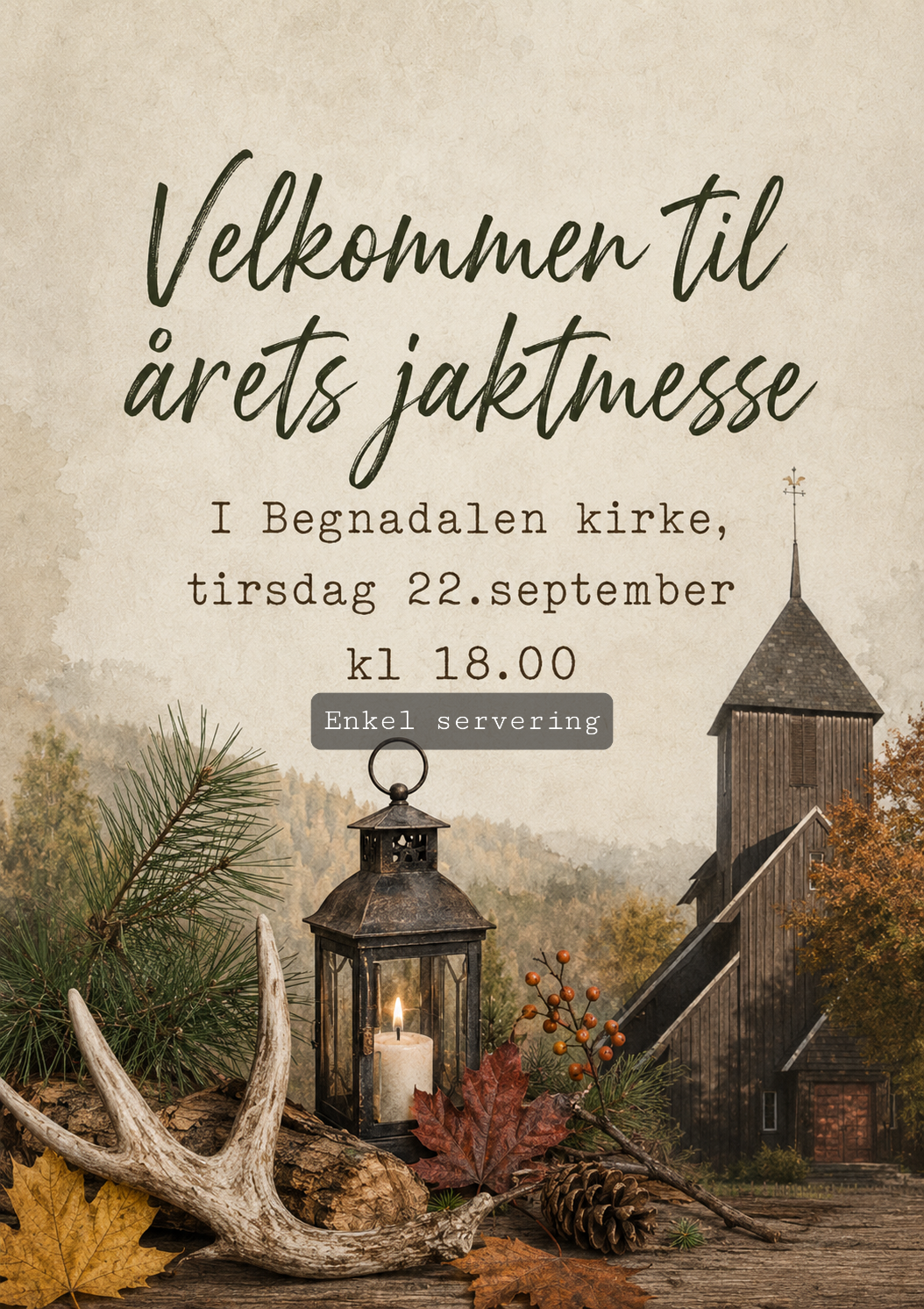 Jaktmesse i Begnadalen kirke
